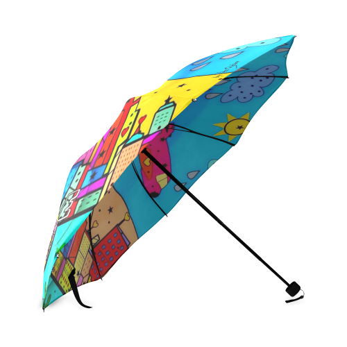 Seattle by Nico Bielow Foldable Umbrella (Model U01)