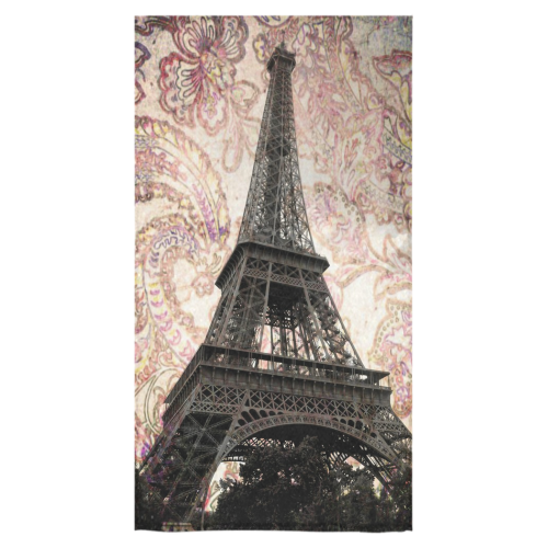 Floral Eiffel Tower Bath Towel 30"x56"