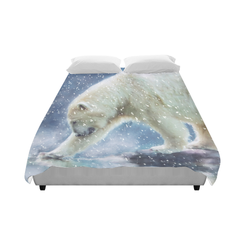 A polar bear at the water Duvet Cover 86"x70" ( All-over-print)