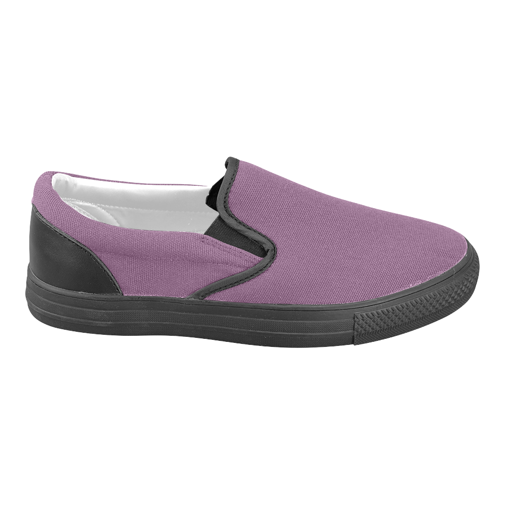 Wood Violet Men's Unusual Slip-on Canvas Shoes (Model 019)