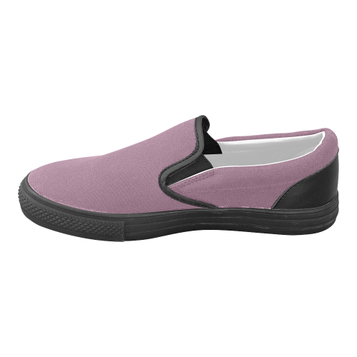 Grape Nectar Men's Unusual Slip-on Canvas Shoes (Model 019)