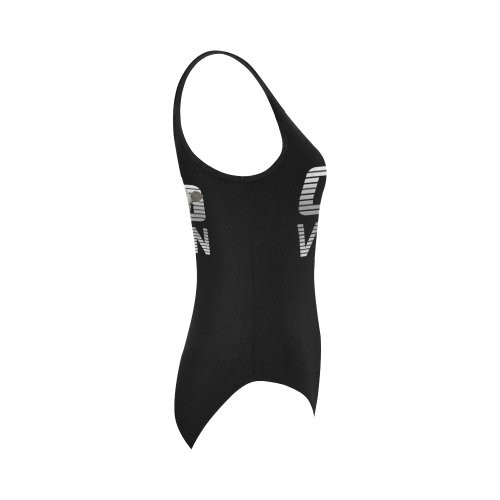 GO VEGAN CALF Vest One Piece Swimsuit (Model S04)