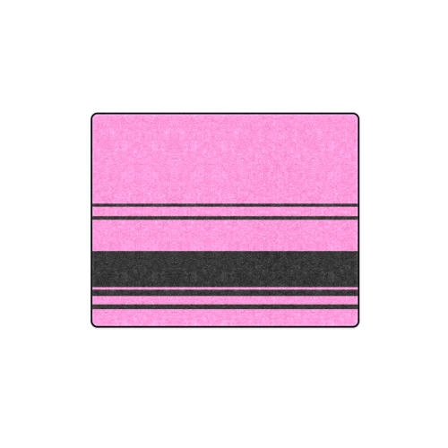 pink with black stripes Blanket 40"x50"