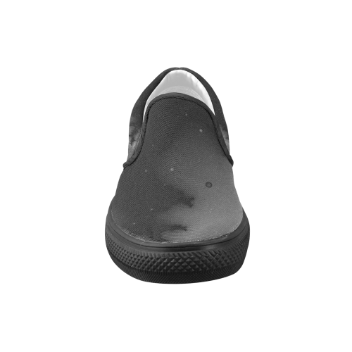 night Men's Unusual Slip-on Canvas Shoes (Model 019)