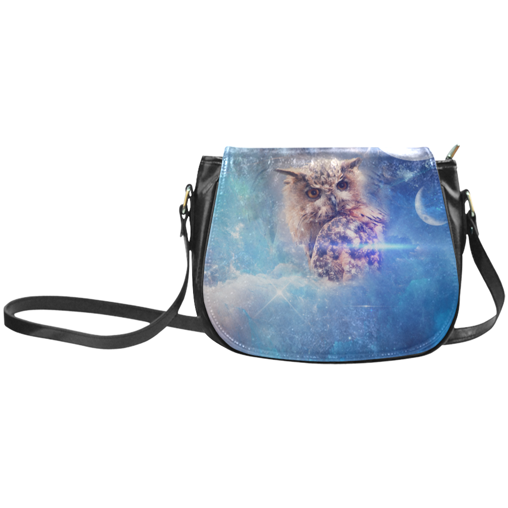 Owl in the universe Classic Saddle Bag/Large (Model 1648)