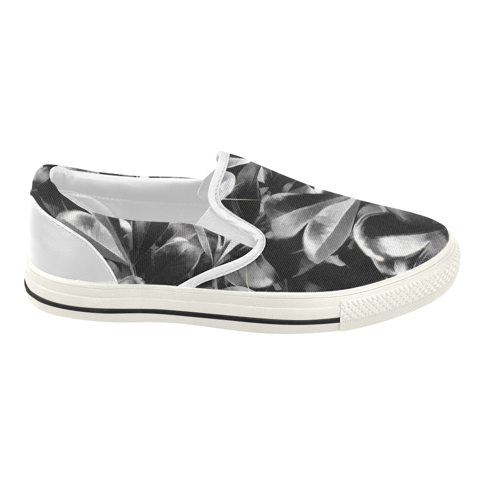 Foliage #1 - Jera Nour Women's Slip-on Canvas Shoes (Model 019)