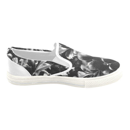 Foliage #1 - Jera Nour Women's Unusual Slip-on Canvas Shoes (Model 019)