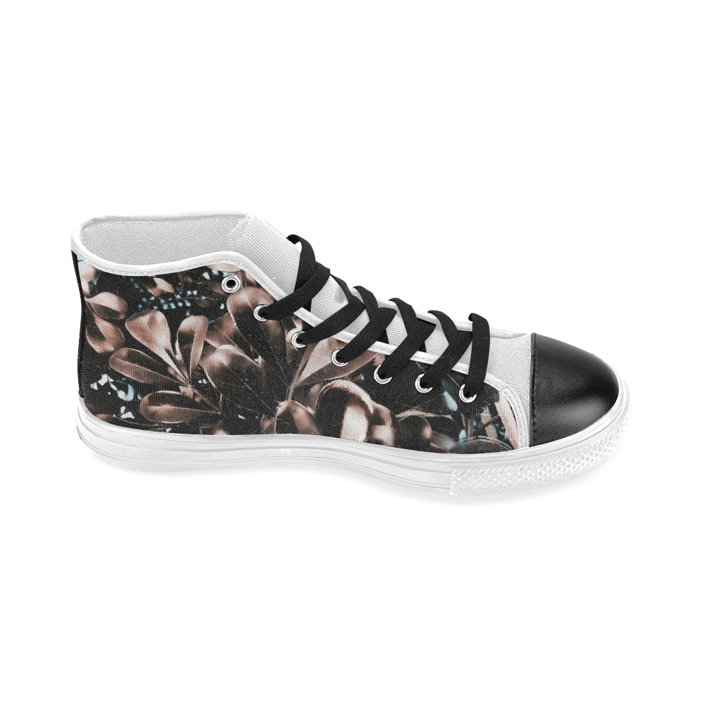 Foliage #5 - Jera Nour Women's Classic High Top Canvas Shoes (Model 017)