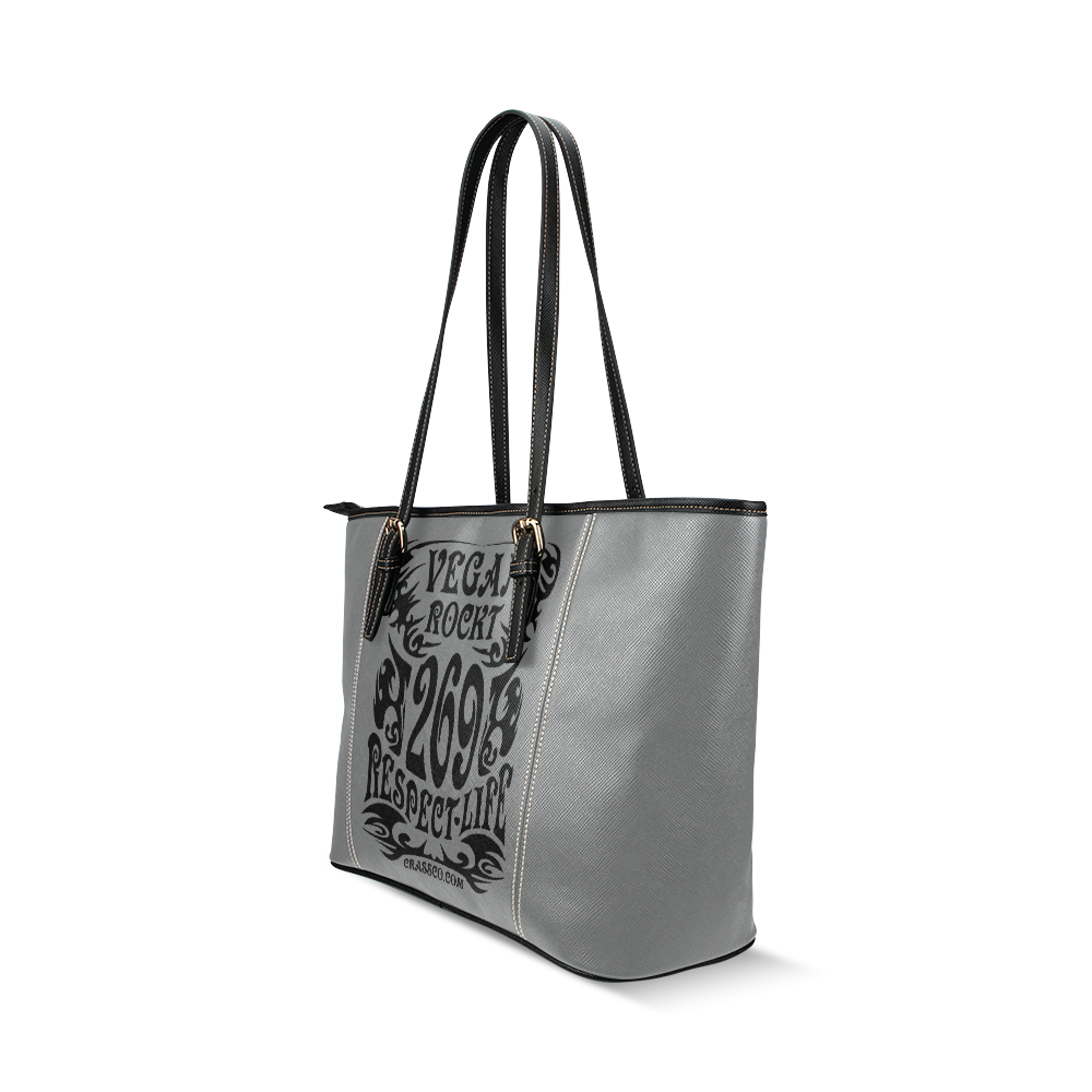 VEGAN ROCKT Leather Tote Bag/Small (Model 1640)