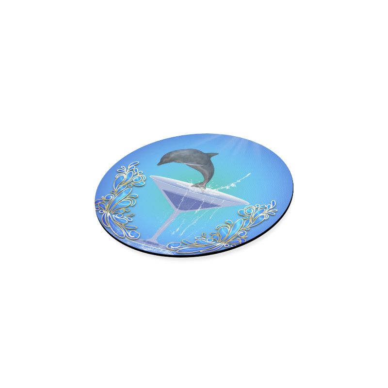 Cute dolphin Round Coaster