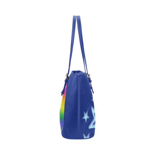 ANCHOR AND STAR Leather Tote Bag/Small (Model 1651)