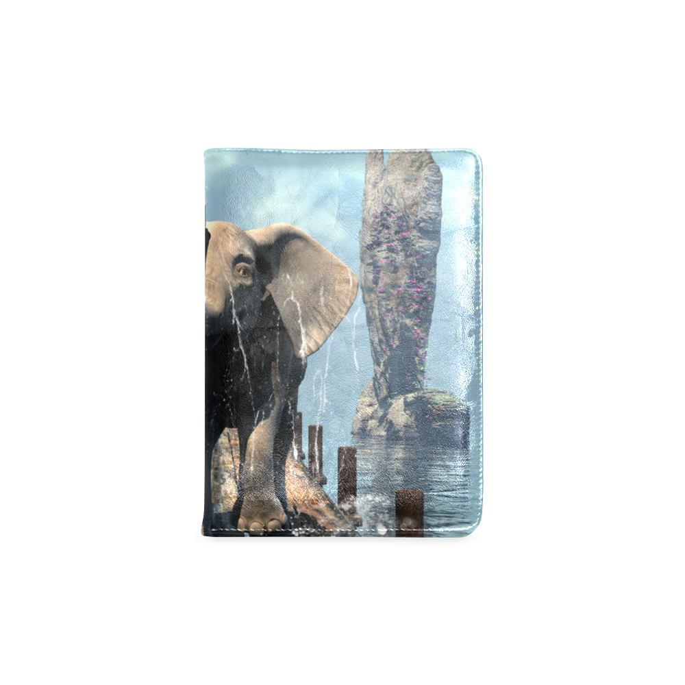 Elephant on a jetty Custom NoteBook A5
