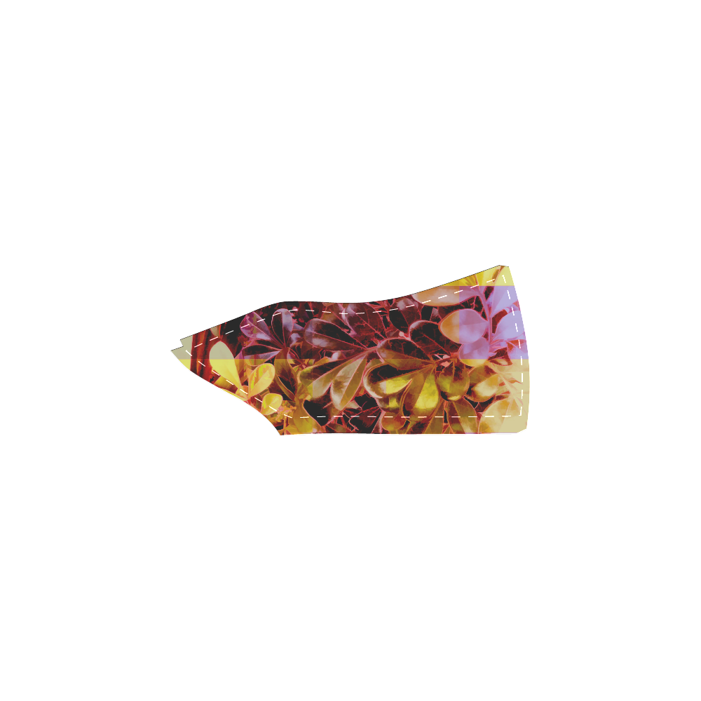 Foliage Patchwork #11 - Jera Nour Women's Unusual Slip-on Canvas Shoes (Model 019)