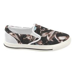 Foliage #5 - Jera Nour Women's Slip-on Canvas Shoes (Model 019)