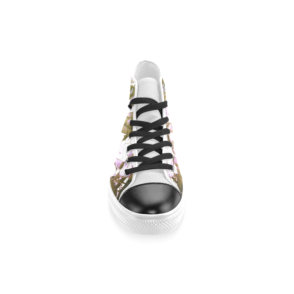 Foliage #4 - Jera Nour Women's Classic High Top Canvas Shoes (Model 017)