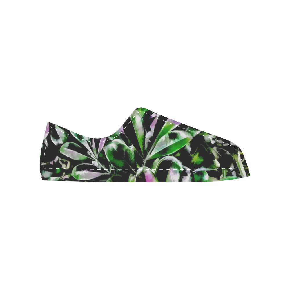 Foliage #6 - Jera Nour Women's Classic Canvas Shoes (Model 018)