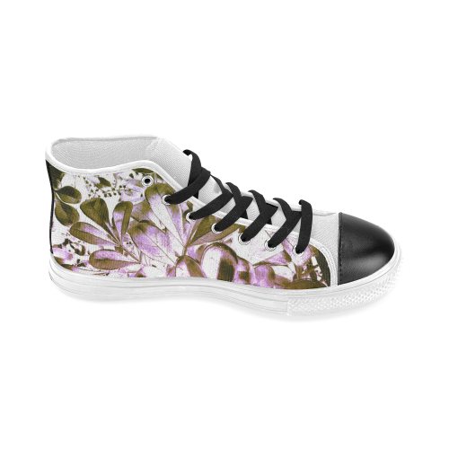 Foliage #4 - Jera Nour Women's Classic High Top Canvas Shoes (Model 017)