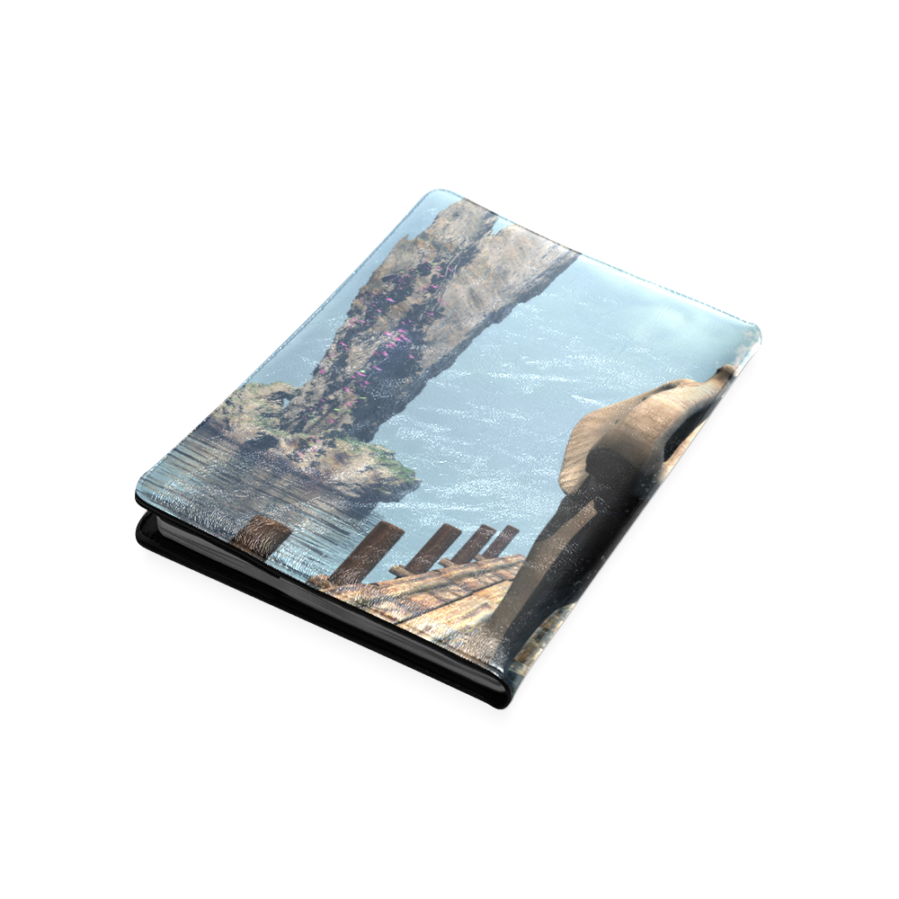 Elephant on a jetty Custom NoteBook B5