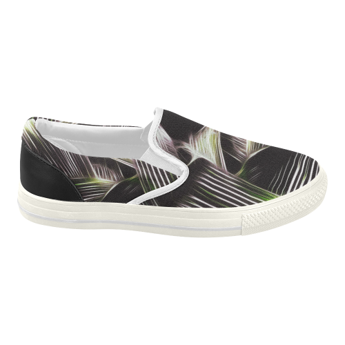 Foliage #8 - Jera Nour Women's Slip-on Canvas Shoes (Model 019)