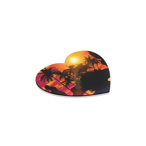 Wonderful sunset Heart Coaster