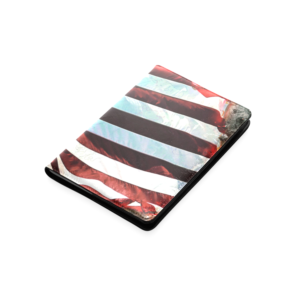 A abstract waving usa flag Custom NoteBook A5