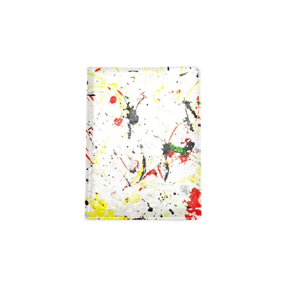 Yellow & Black Paint Splatter Custom NoteBook B5