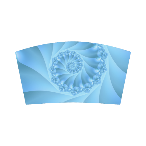 Blue Spiral Fractal Bandeau Top