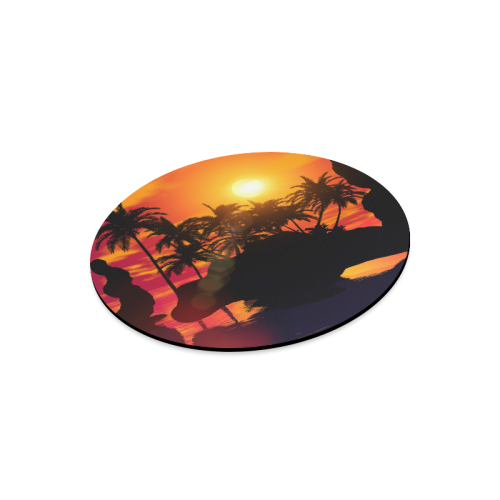 Wonderful sunset Round Mousepad