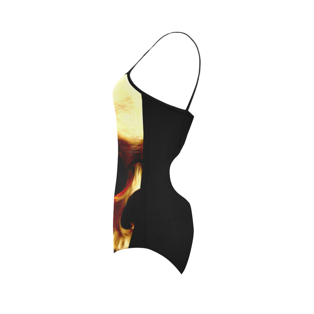 Bloody Skull swimsuit Strap Swimsuit ( Model S05)