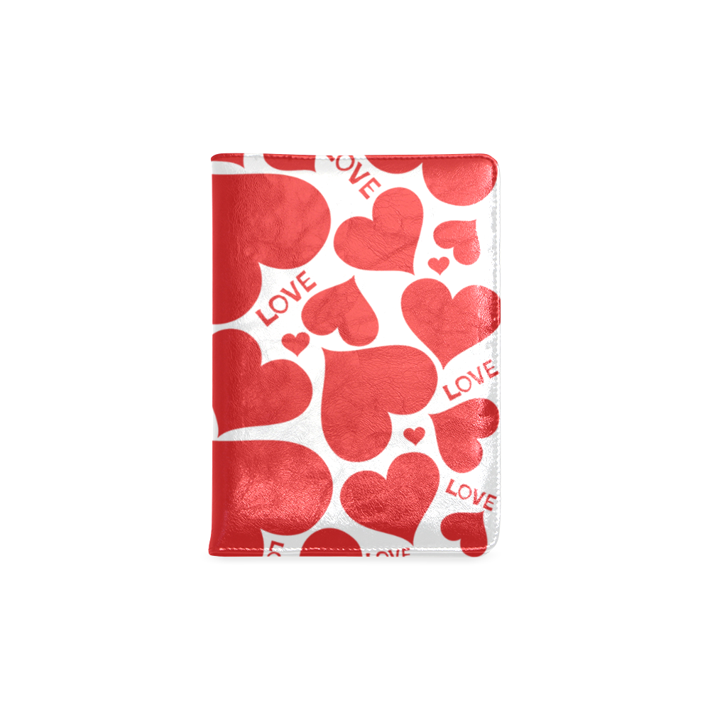 Red Hearts and Love Custom NoteBook A5