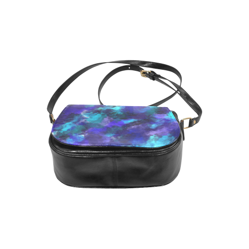 Midnight Storm Oil Painting Classic Saddle Bag/Large (Model 1648)