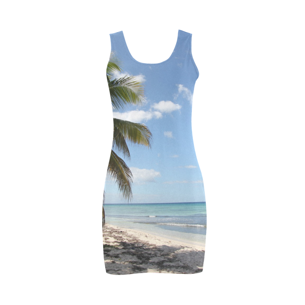 Isla Saona Caribbean Paradise Beach Medea Vest Dress (Model D06)
