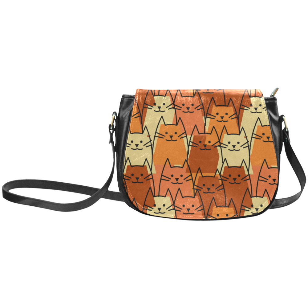 Cute Cats Classic Saddle Bag/Large (Model 1648)