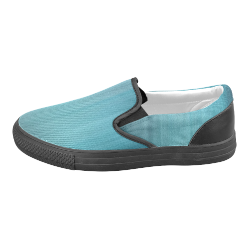 blue streaks Men's Unusual Slip-on Canvas Shoes (Model 019)
