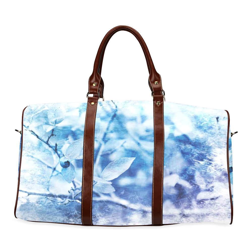 Blueberry Blues Waterproof Travel Bag/Large (Model 1639)
