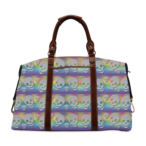 SKULLS MULTICOLOR Classic Travel Bag (Model 1643)