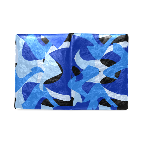 A201 Abstract Shades of Blue and Black Custom NoteBook B5