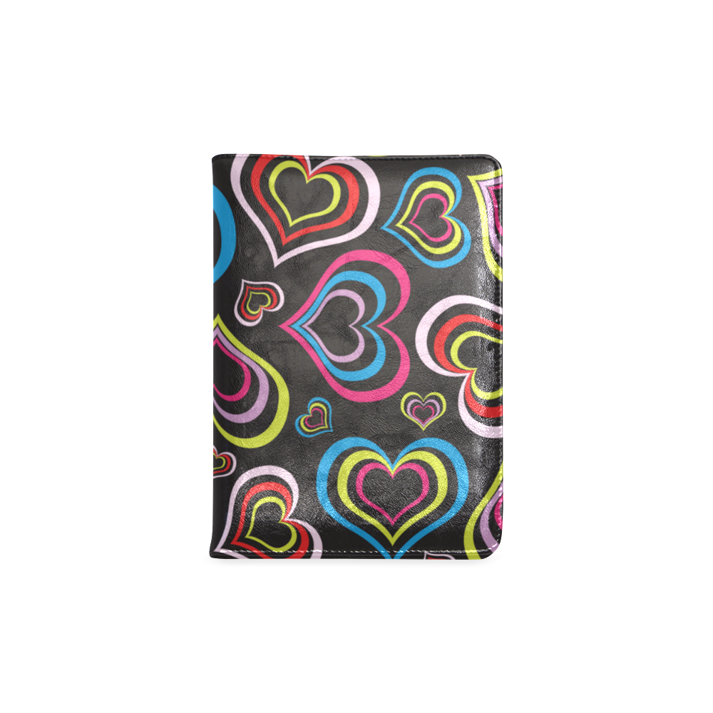 Hearts on Black Custom NoteBook A5