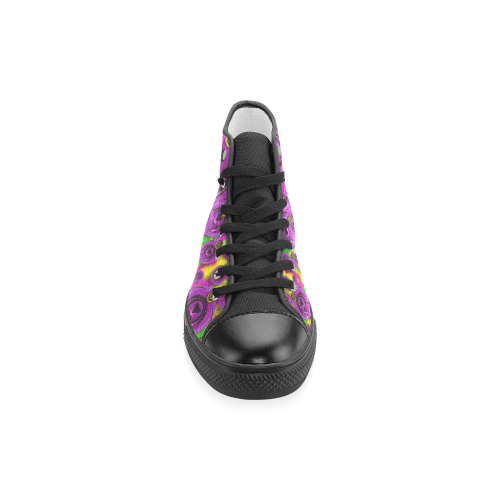 love for the fruit and stars in the Milky Way Women's Classic High Top Canvas Shoes (Model 017)
