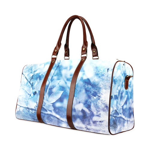 Blueberry Blues Waterproof Travel Bag/Large (Model 1639)