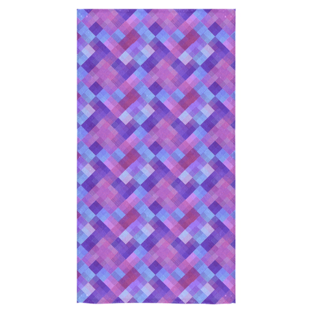 Purple Plaid Bath Towel 30"x56"