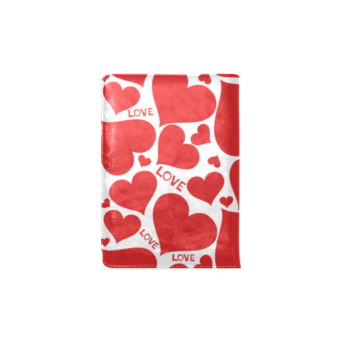 Red Hearts and Love Custom NoteBook A5