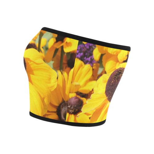 Yellow Flowers Bandeau Top
