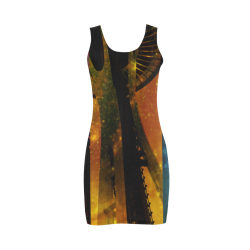 Seattle Space Needle Three Stripes Medea Vest Dress (Model D06)