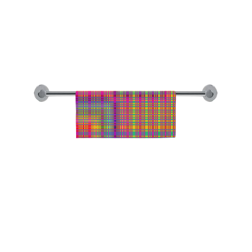 Rainbow Tartan Square Towel 13“x13”