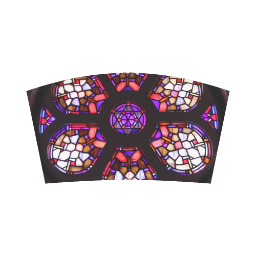 Purple Rosary Window Mandala Bandeau Top