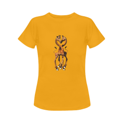Cute giraffe Women's Classic T-Shirt (Model T17）