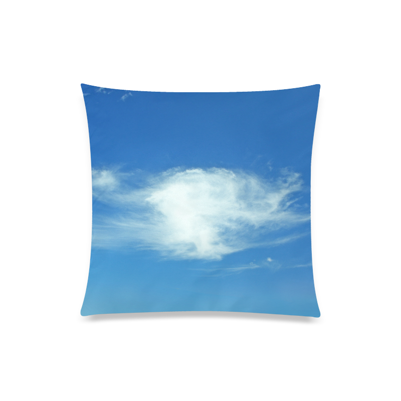 Summer Clouds Custom Zippered Pillow Case 20"x20"(Twin Sides)