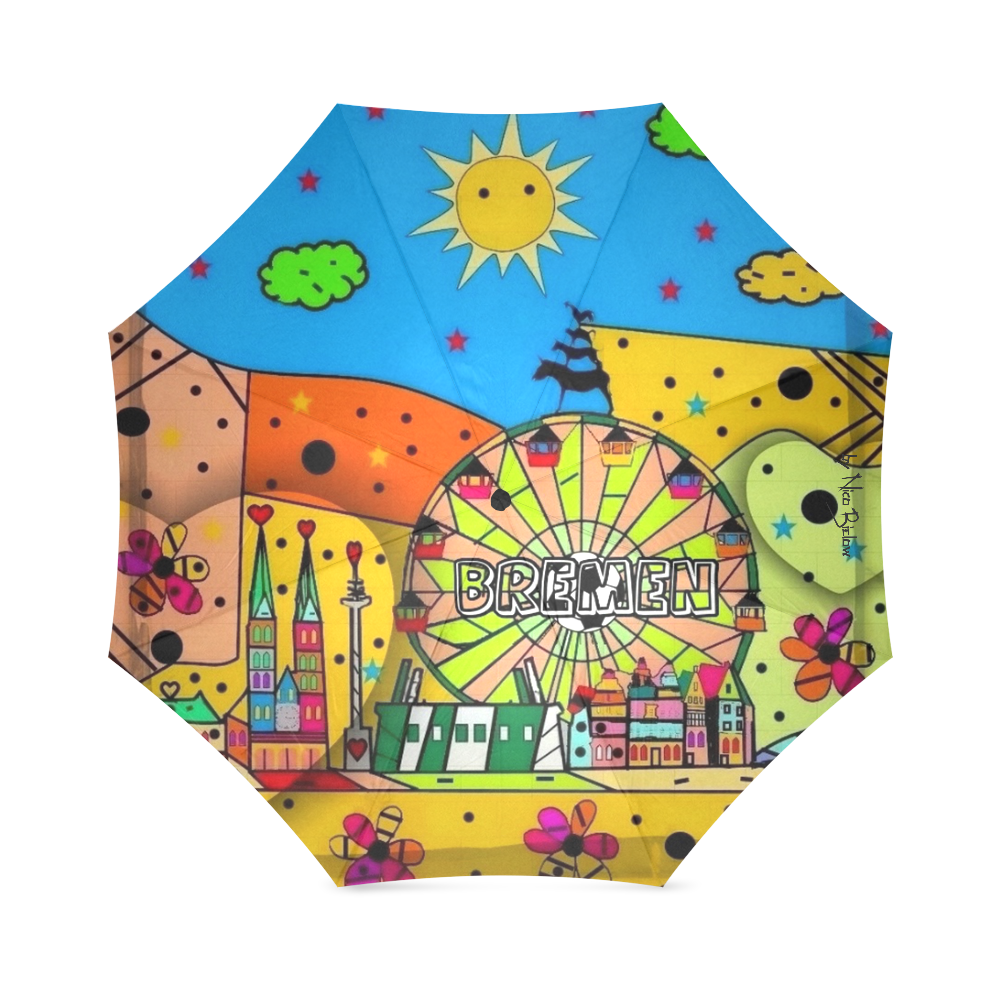 Bremen by Nico Bielow Foldable Umbrella (Model U01)