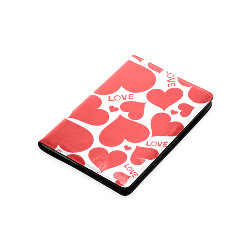 Red Hearts and Love Custom NoteBook A5